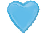 Heart Shaped Foil Balloon - Pale Blue