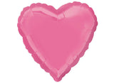 Heart Shaped Foil Balloon - Rose Pink