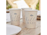 Hello Baby Neutral Baby Shower Cups 8pk