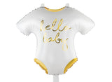 Hello Baby Romper Shape Foil Balloon