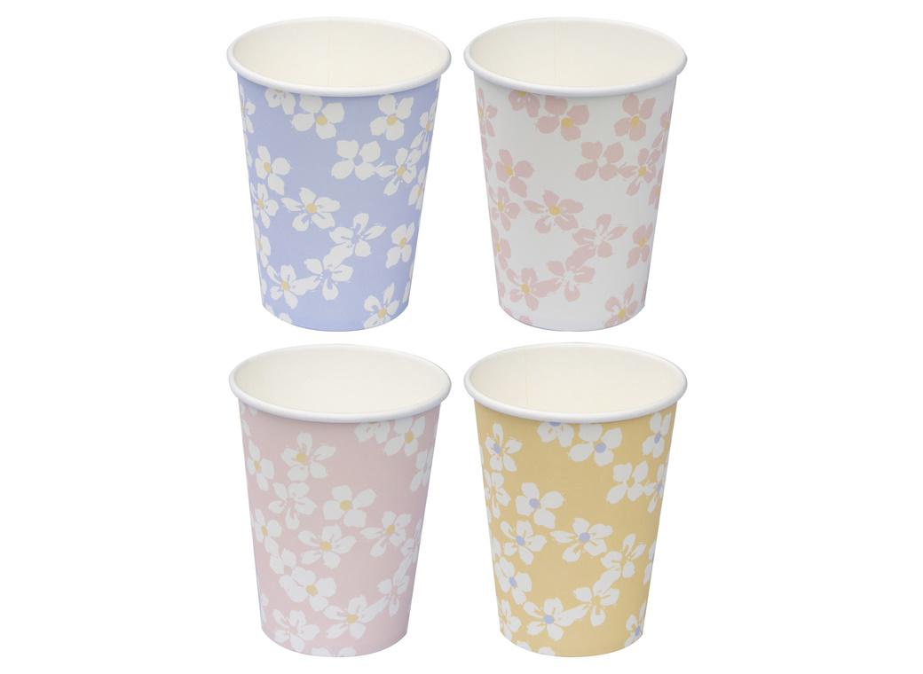 Hello Spring Floral Cups 8pk