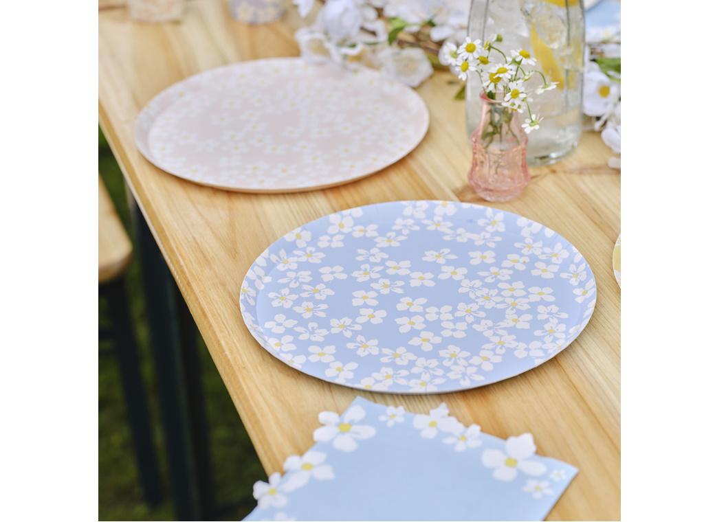 Hello Spring Floral Plates 8pk