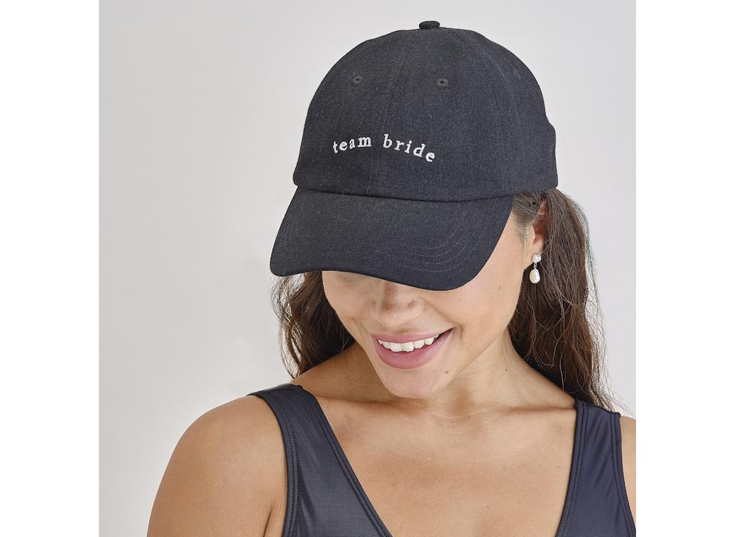 Hen Party White Embroidered Team Bride Cap