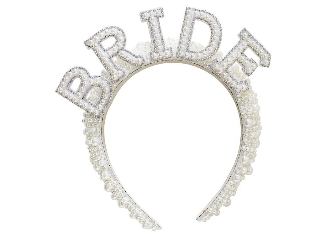 Hen Party Pearl Embellished Bride Headband