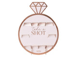 Hen Party Rose Gold Shot Wall