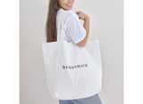 Hen Party White Embroidered Bridesmaid Tote Bag