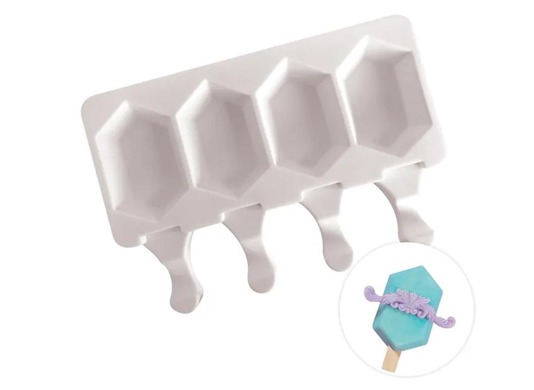 Hexagonal Ice Cream Popsicle Mould