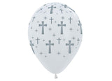 Holy Cross Balloons White 6pk