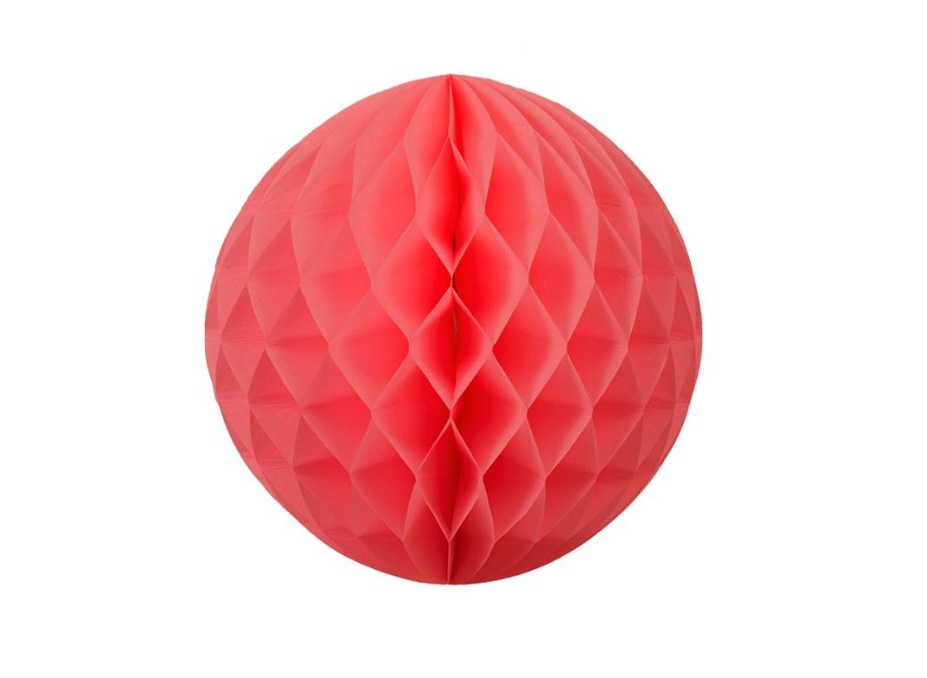 Tissue Honeycomb Ball 25cm - Coral