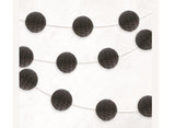 Honeycomb Ball Garland - Black