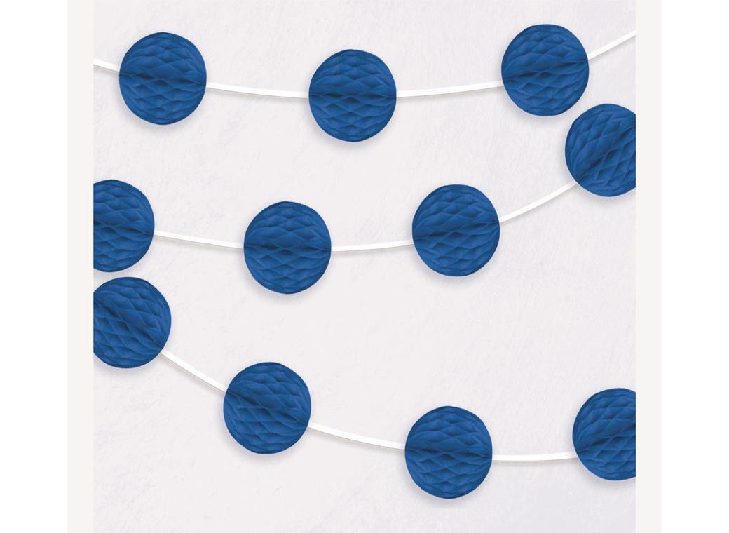 Honeycomb Ball Garland - Royal Blue