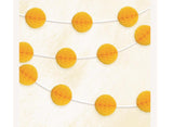 Honeycomb Ball Garland - Yellow