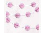 Honeycomb Ball Garland - Light Pink