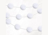 Honeycomb Ball Garland - White