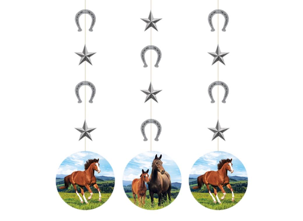 Horse & Pony Hanging Cutouts 3pk