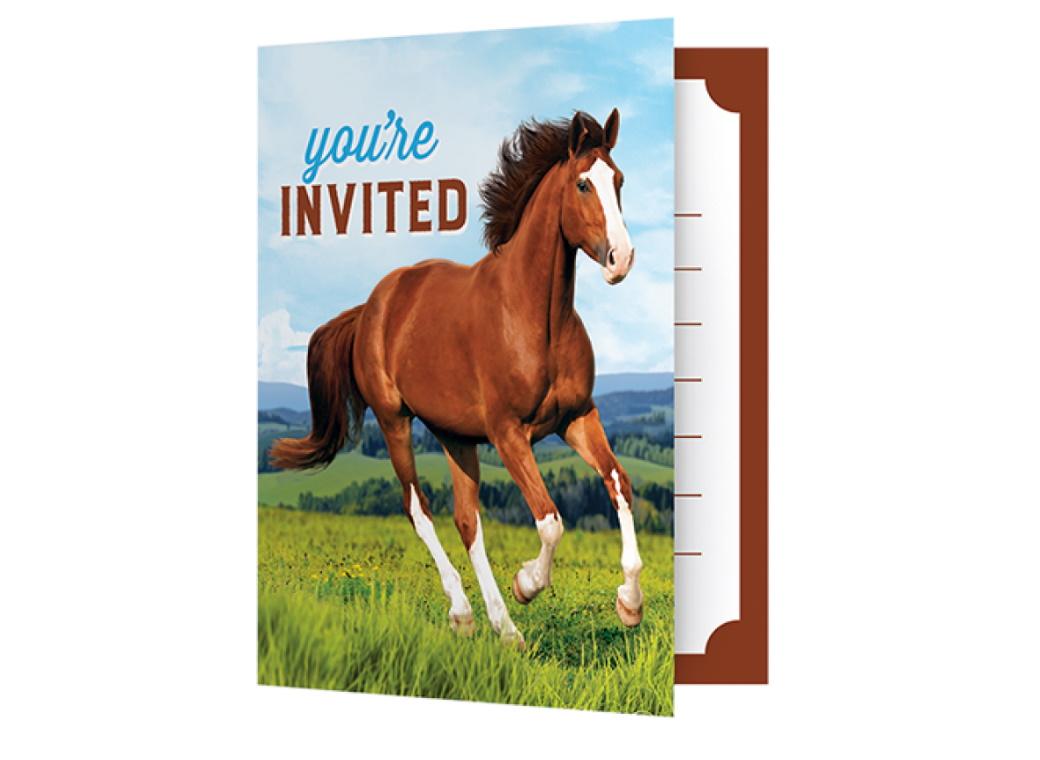 Horse & Pony Invitations 8pk