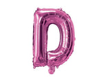 Mini Hot Pink Foil Balloon - Letter D