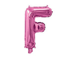 Mini Hot Pink Foil Balloon - Letter F