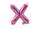 Mini Hot Pink Foil Balloon - Letter X