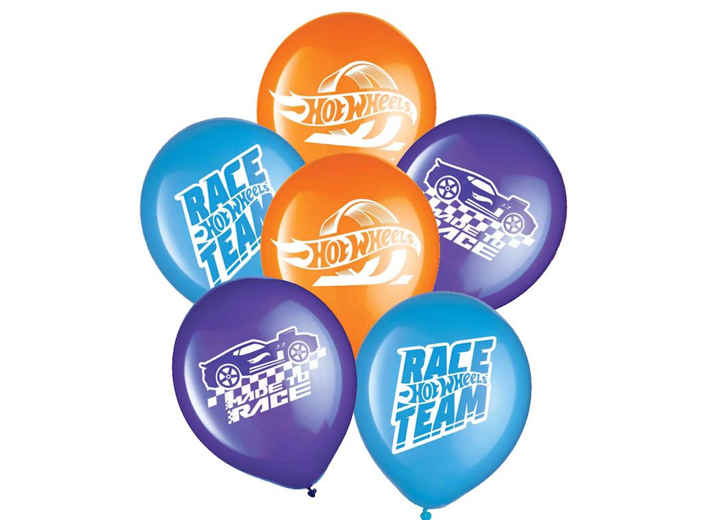 Hot Wheels Balloons 6pk