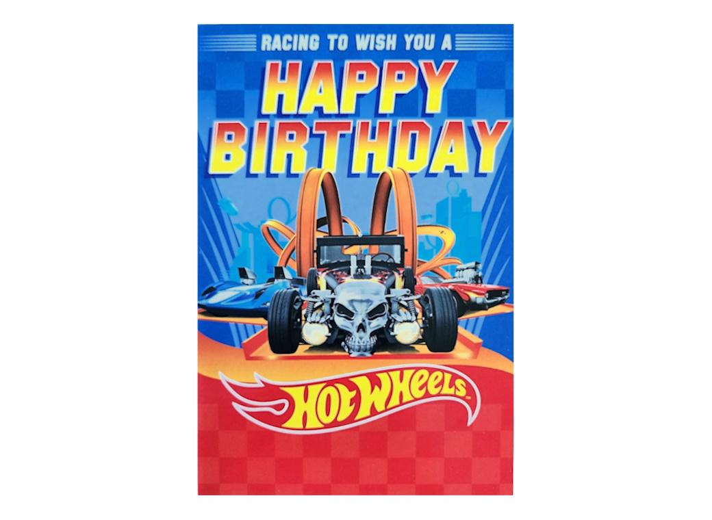 Hot Wheels Birthday Card