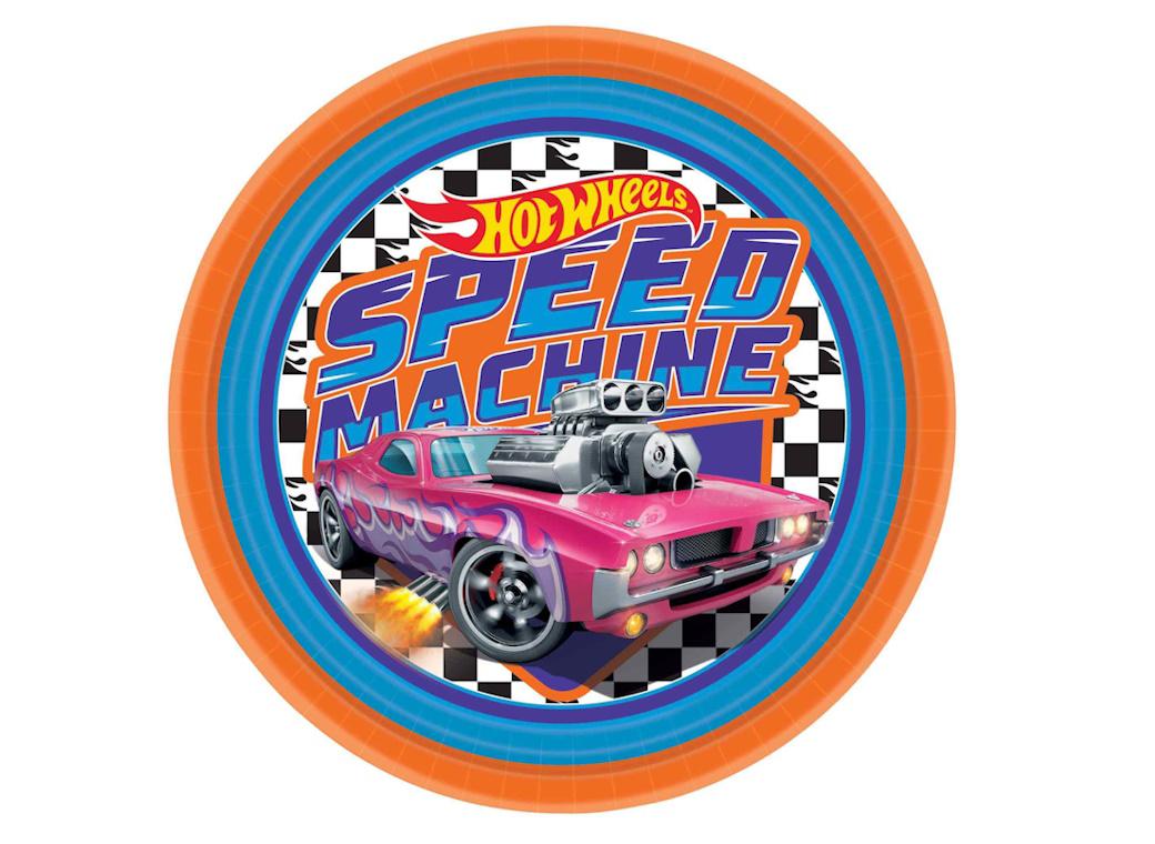 Hot Wheels Speed Machine Dinner Plates 8pk