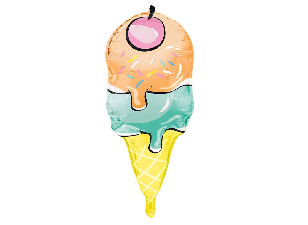 Ice Cream Cone 3D Foil Balloon