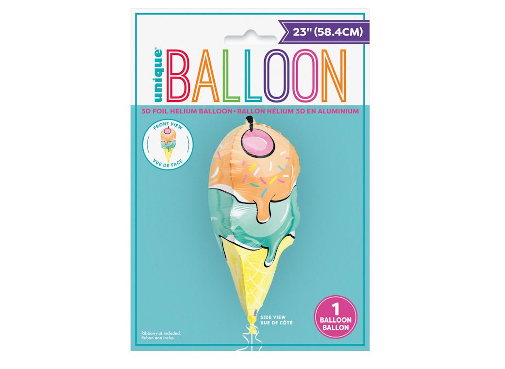 Ice Cream Cone 3D Foil Balloon