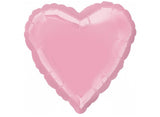 Heart Shaped Foil Balloon - Iridescent Pink