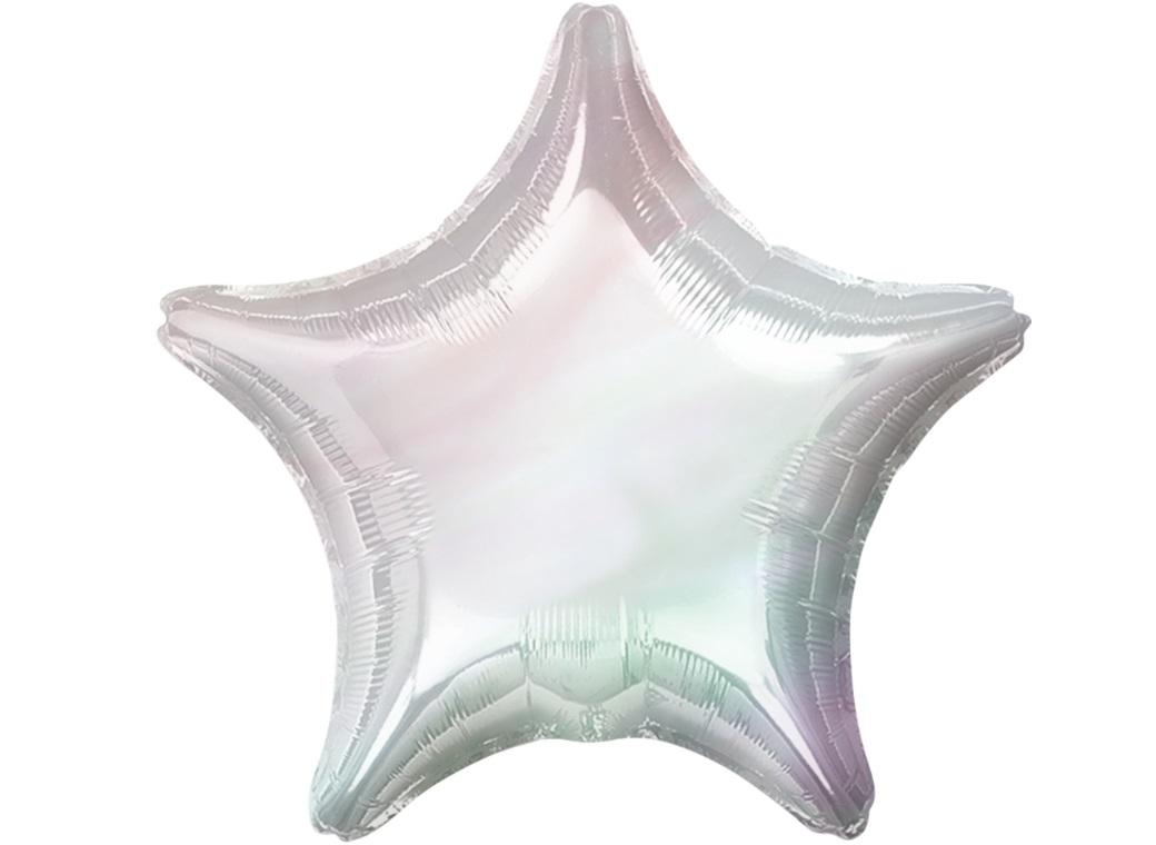 Star Shaped Foil Balloon - Iridescent