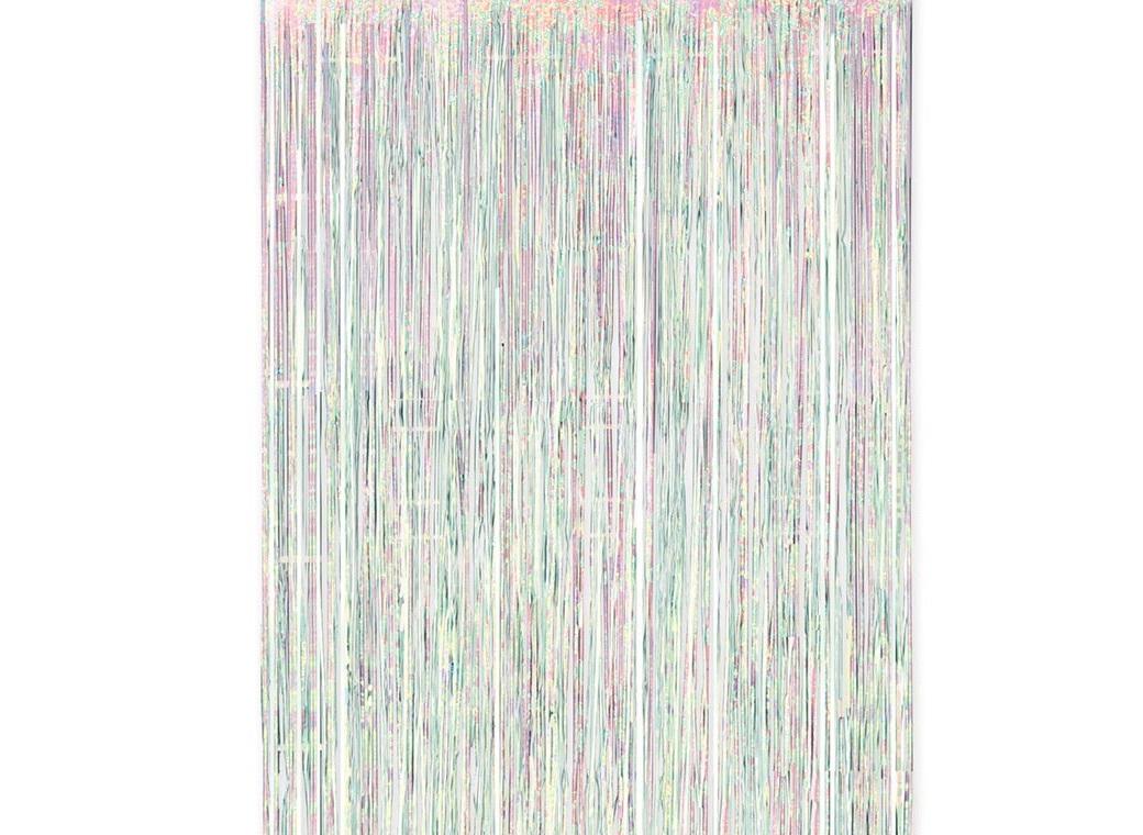 Iridescent Foil Fringed Door Curtain