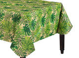 Island Palms Flannel-Backed Vinyl Tablecover