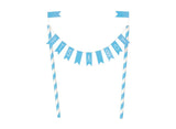 It's A Boy Bunting Cake Topper