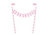 It's A Girl Bunting Cake Topper