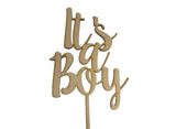 It's a Boy Cake Topper - Wood