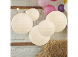 Ivory Paper Lanterns 5pk