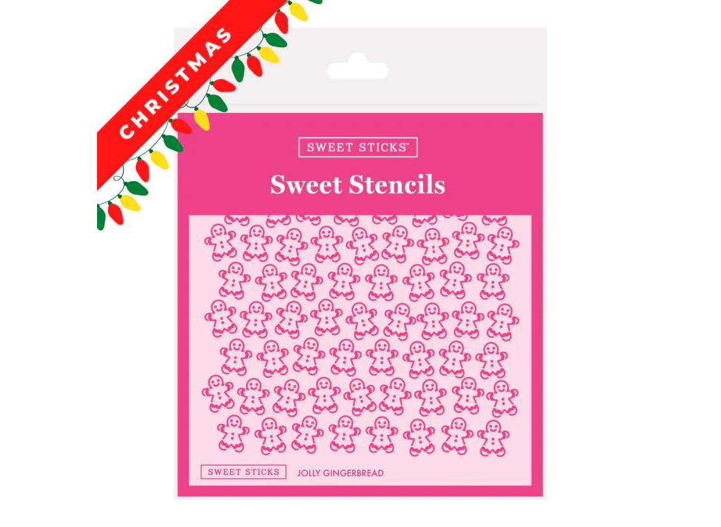 Sweet Sticks Stencil - Jolly Gingerbread