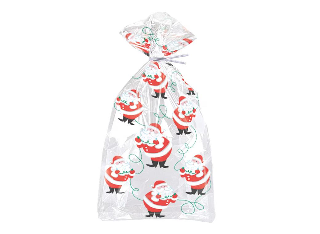 Jolly Santa Cello Treat Bags 20pk