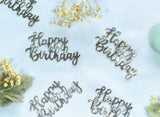 Jumbo Confetti - Happy Birthday Silver