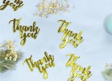 Jumbo Confetti - Thank You Gold