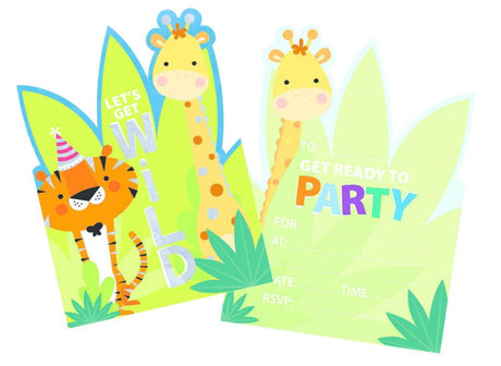 Jungle Invitations 8pk