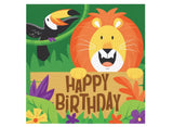 Jungle Safari Birthday Lunch Napkins 16pk