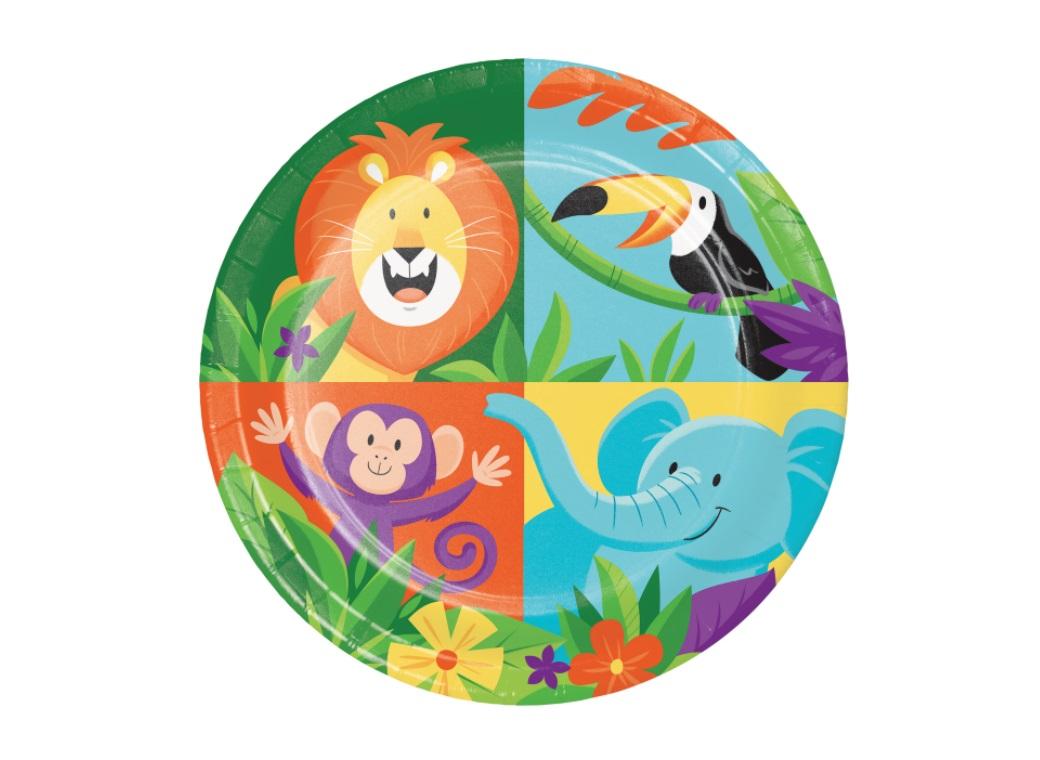 Jungle Safari Lunch Plates 8pk