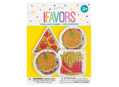 Junk Food Maze Puzzles 4pk