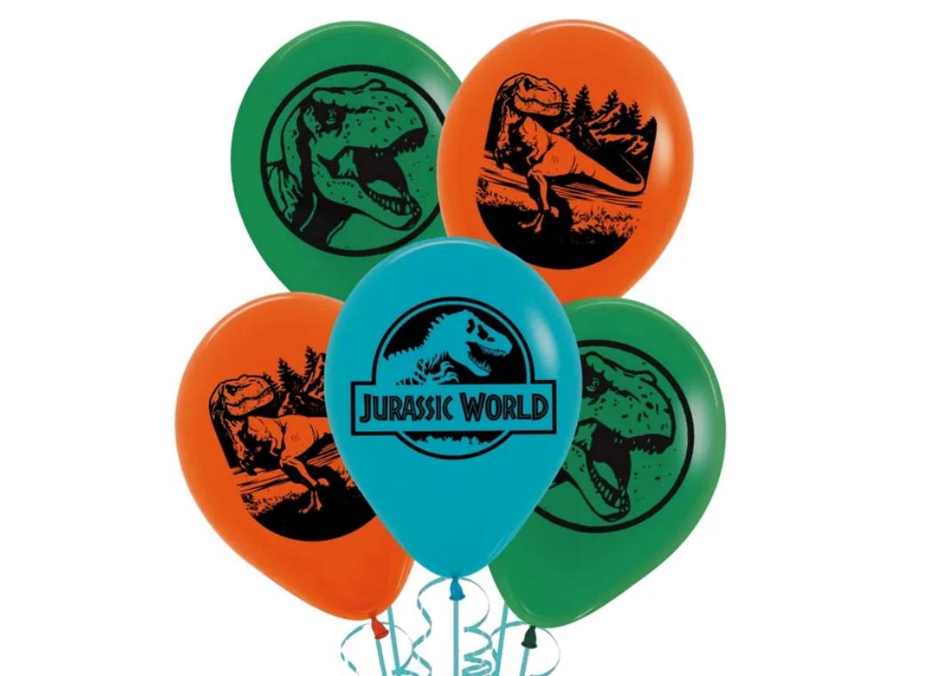 Jurassic Into the Wild Balloons 5pk