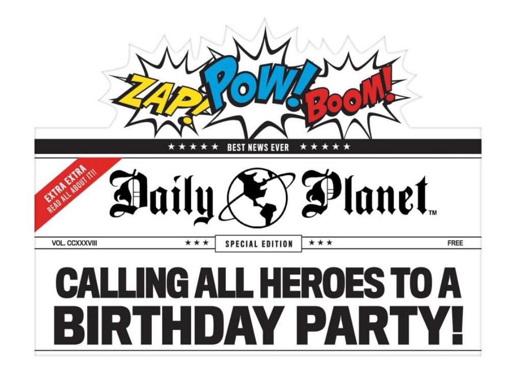 Justice League Deluxe Invitations 8pk