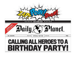 Justice League Deluxe Invitations 8pk