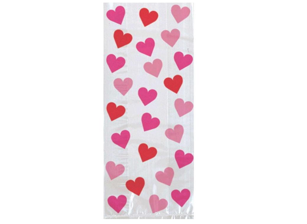 Key To Your Heart Cello Treat Bags 20pk