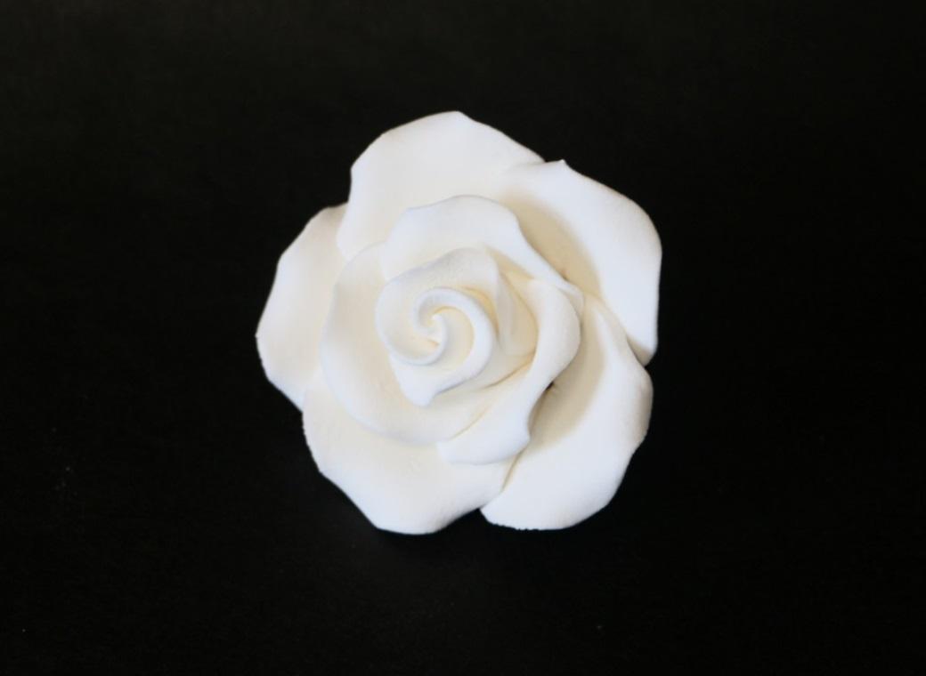 Gumpaste White Rose - Large