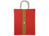 Kraft Gift Bags Large 5pk - Red